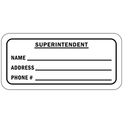 DB-155 Superintendent (fill-in)